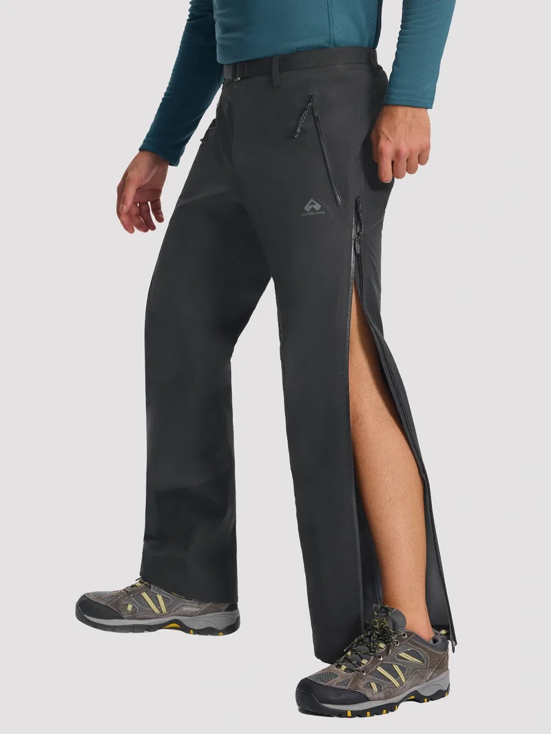 Men's Waterproof Hiking Pants with Full Side Zippers