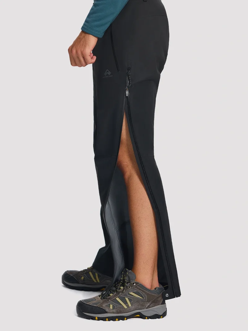 Men's Waterproof Hiking Pants with Full Side Zippers