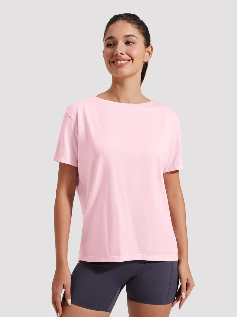 Women's Loose-Fit Boat Neck Tee