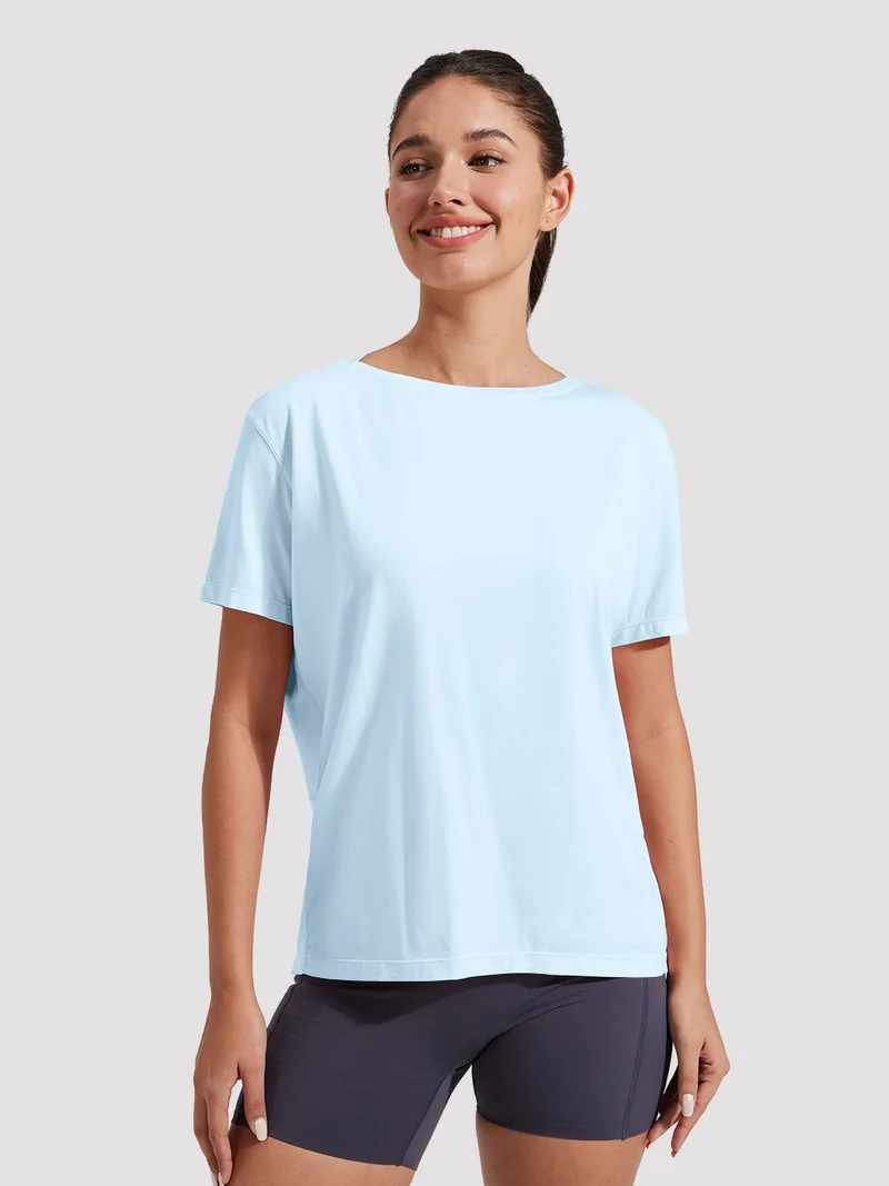 Women's Loose-Fit Boat Neck Tee