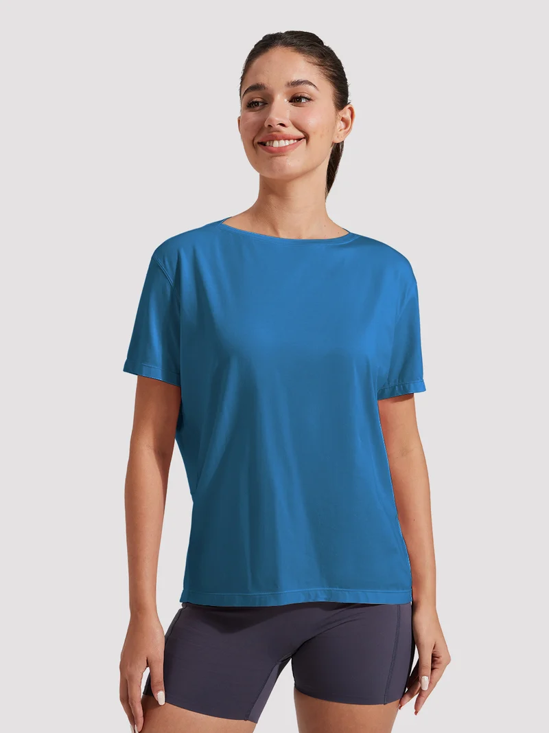 Women's Loose-Fit Boat Neck Tee