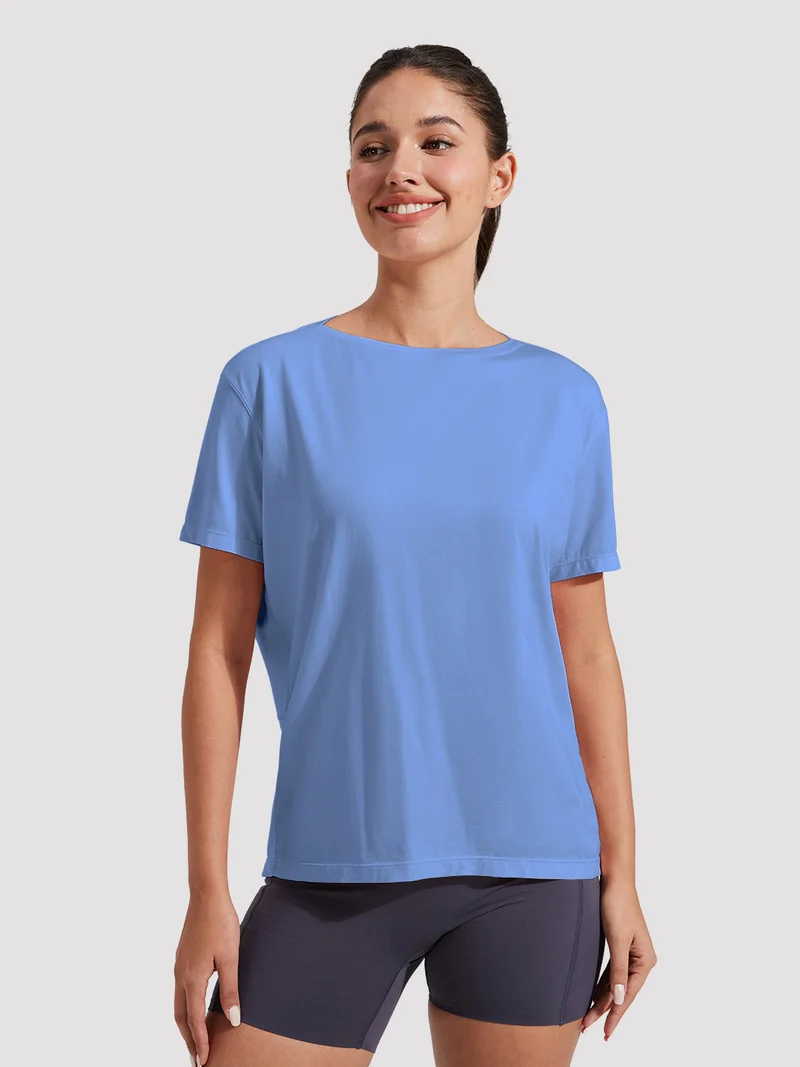 Women's Loose-Fit Boat Neck Tee