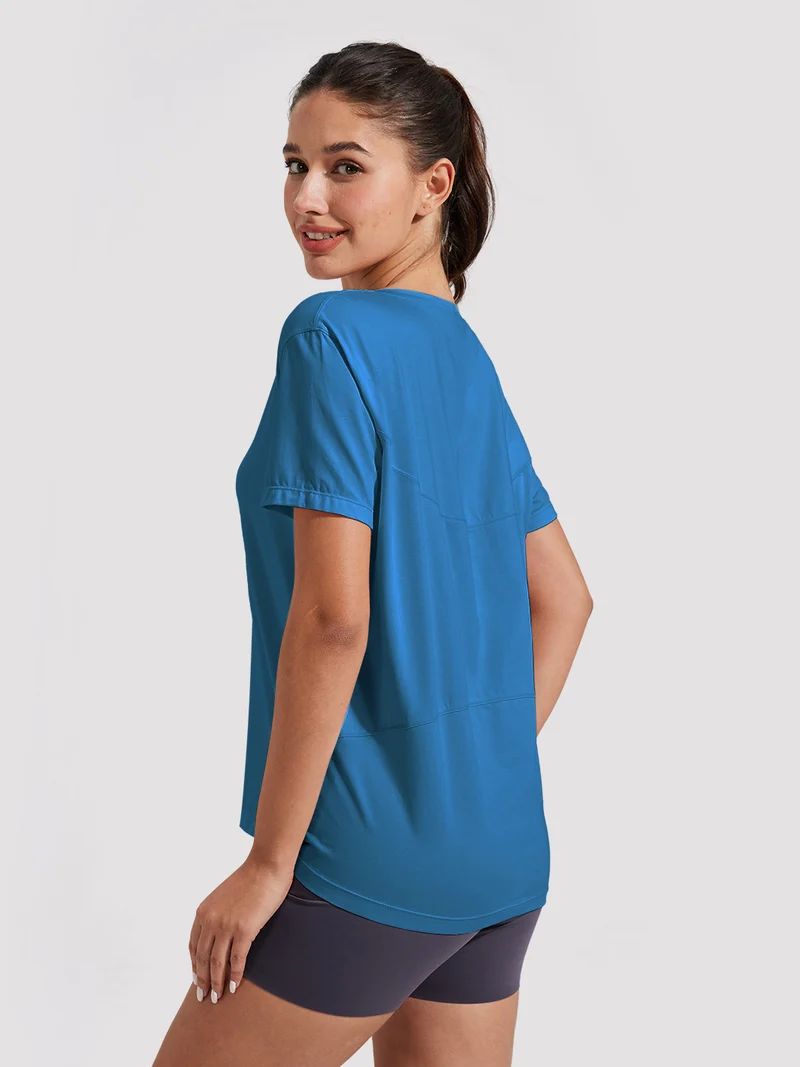 Women's Loose-Fit Boat Neck Tee