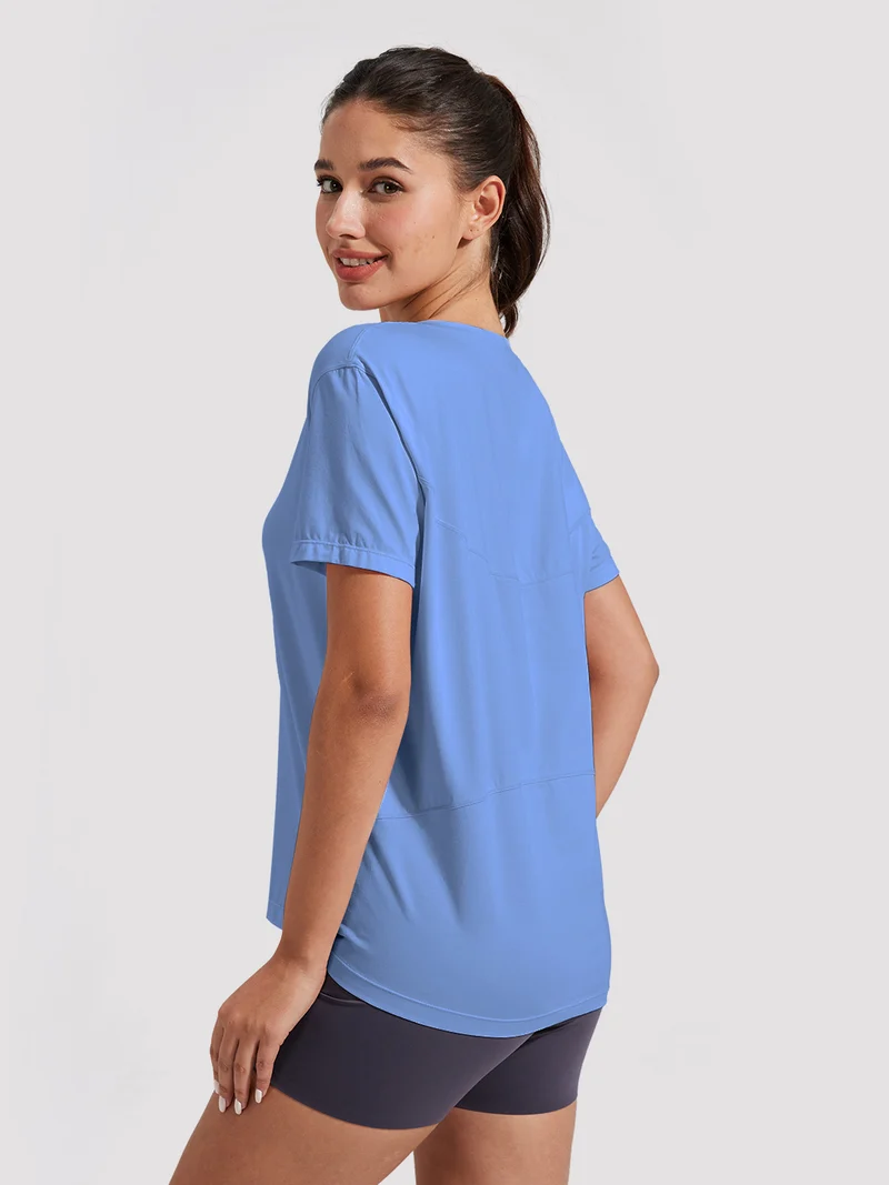 Women's Loose-Fit Boat Neck Tee