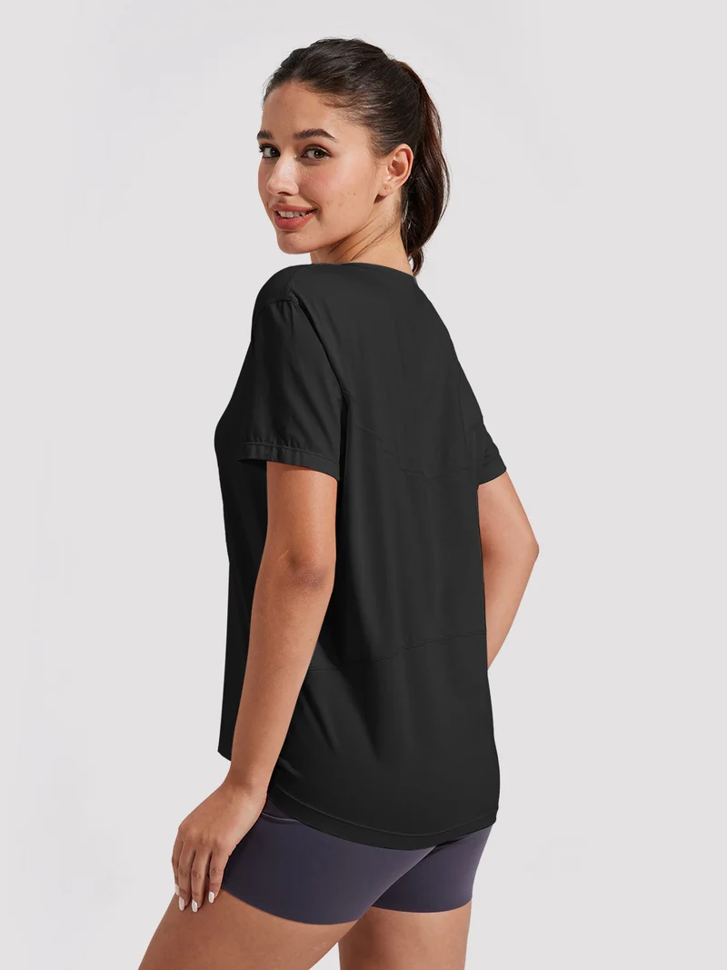 Women's Loose-Fit Boat Neck Tee