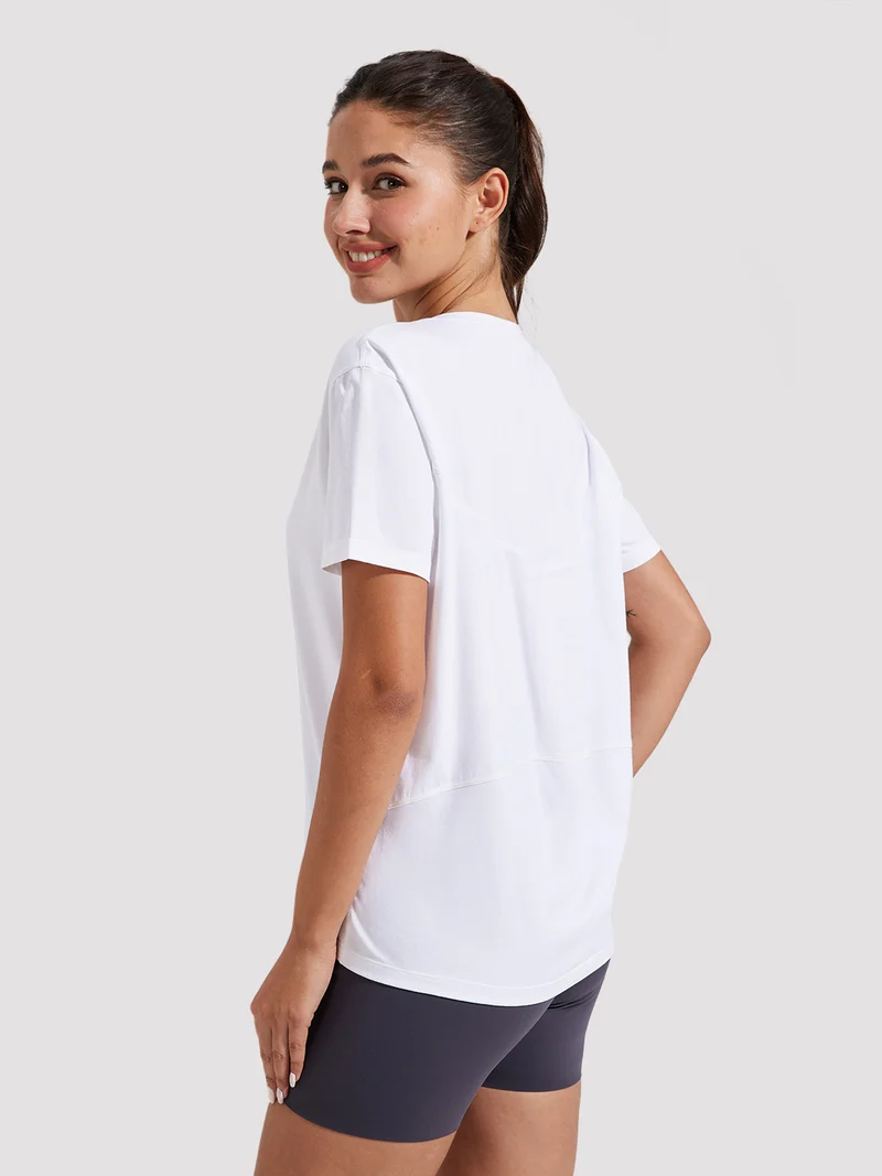 Women's Loose-Fit Boat Neck Tee