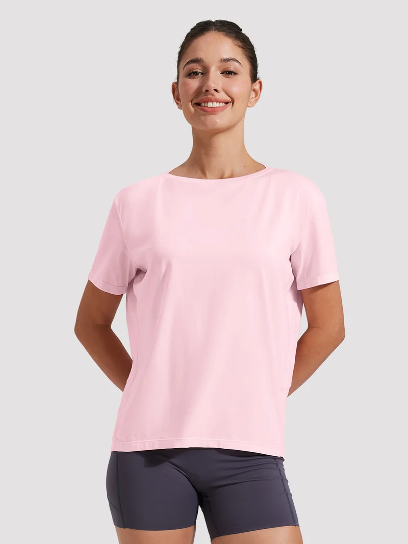 Women's Loose-Fit Boat Neck Tee
