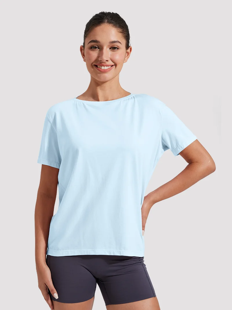 Women's Loose-Fit Boat Neck Tee