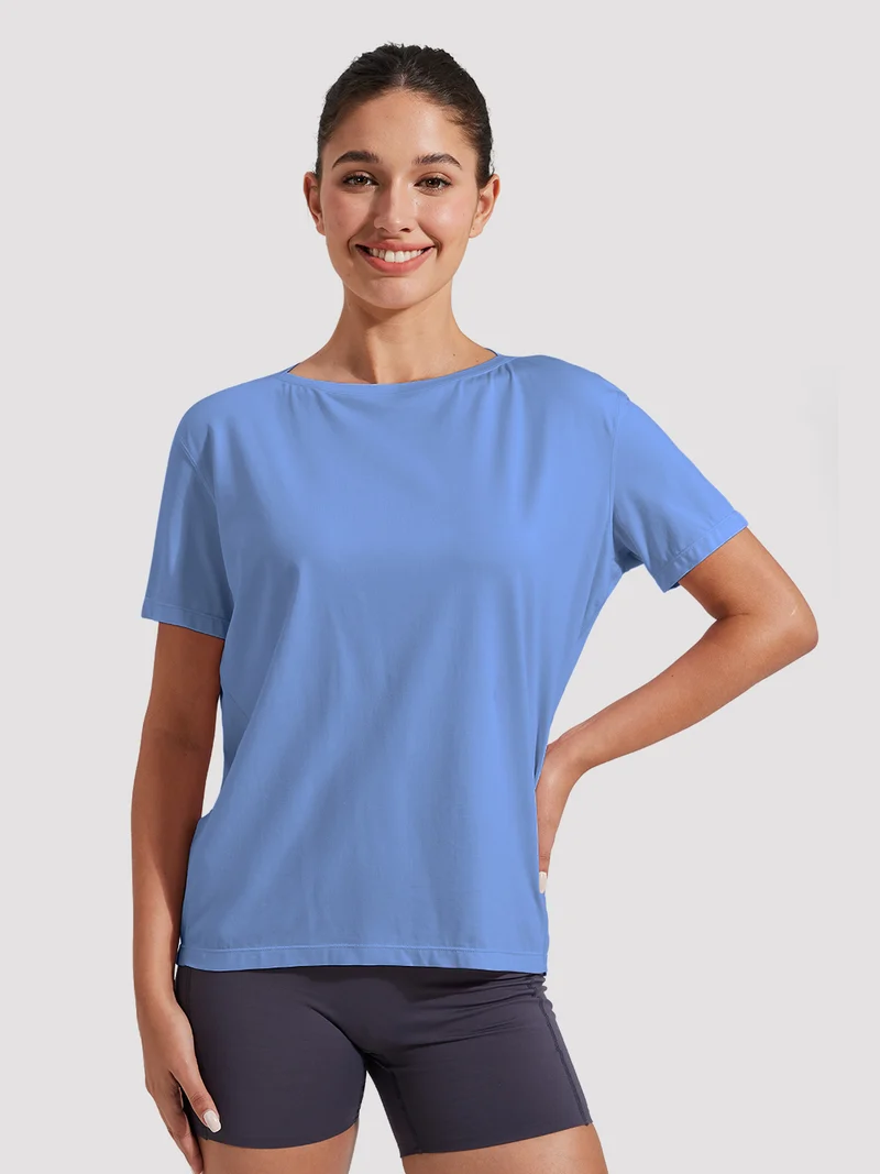 Women's Loose-Fit Boat Neck Tee