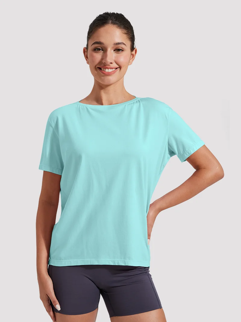 Women's Loose-Fit Boat Neck Tee
