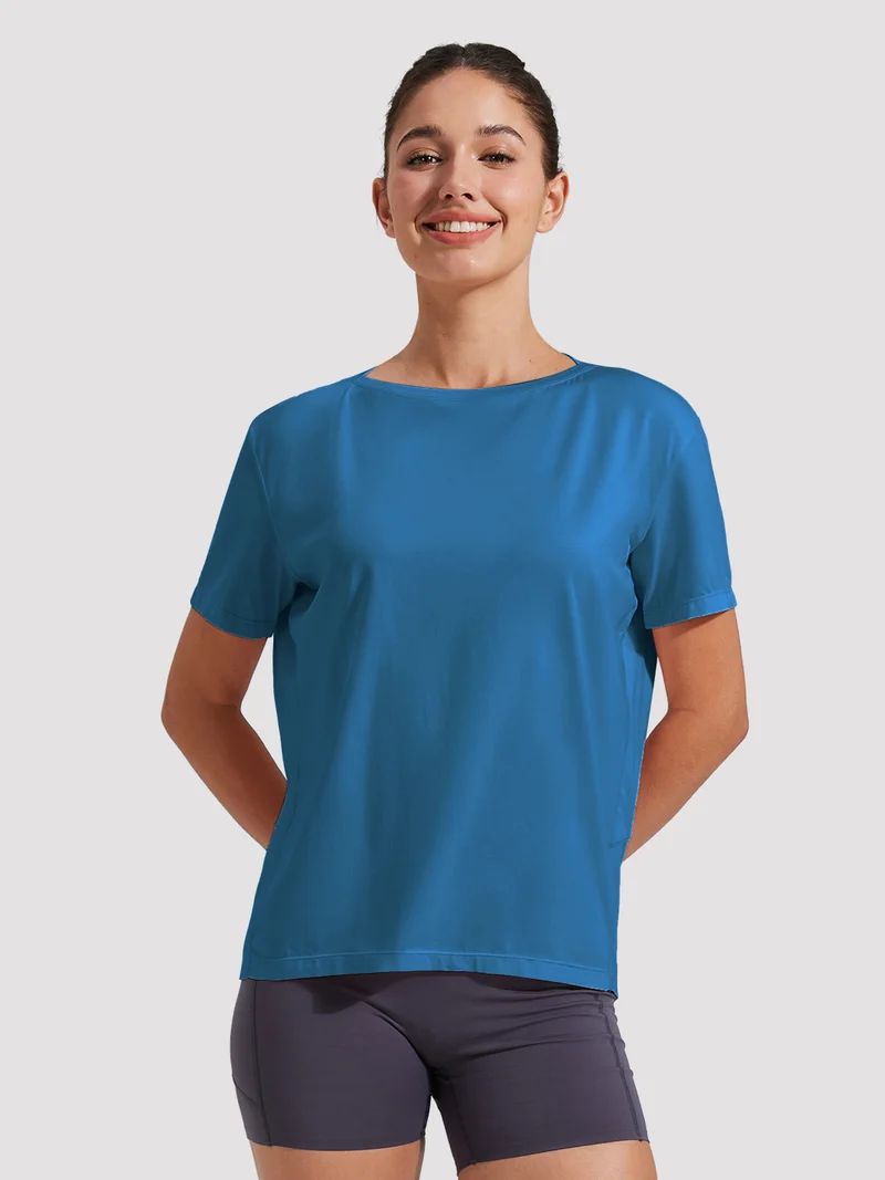 Women's Loose-Fit Boat Neck Tee