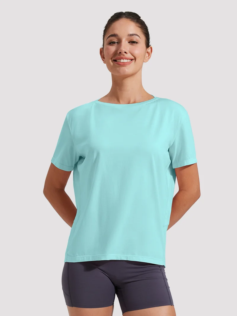 Women's Loose-Fit Boat Neck Tee