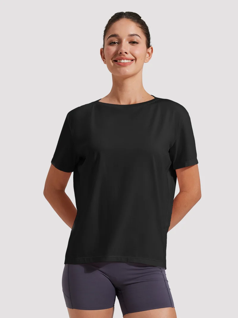 Women's Loose-Fit Boat Neck Tee