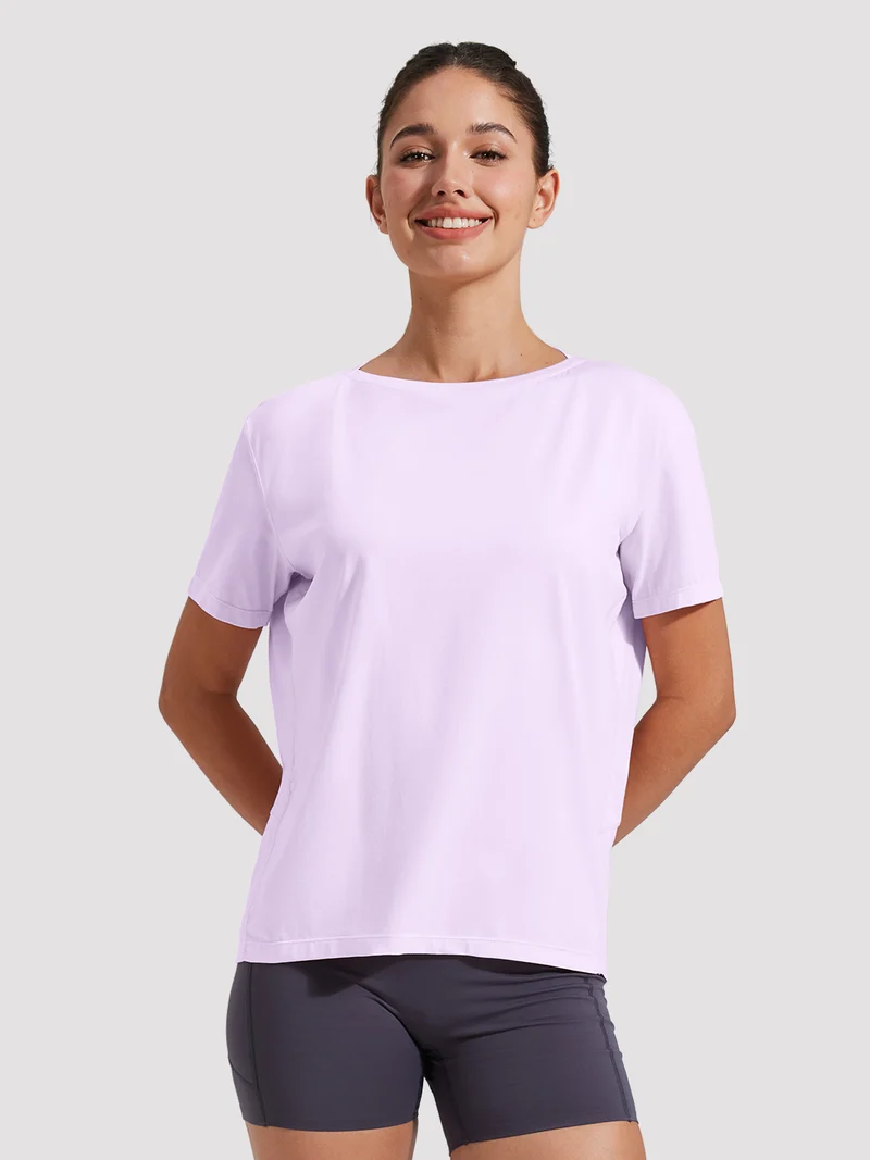 Women's Loose-Fit Boat Neck Tee