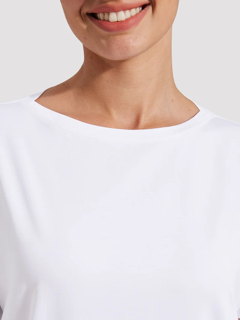 Women's Loose-Fit Boat Neck Tee