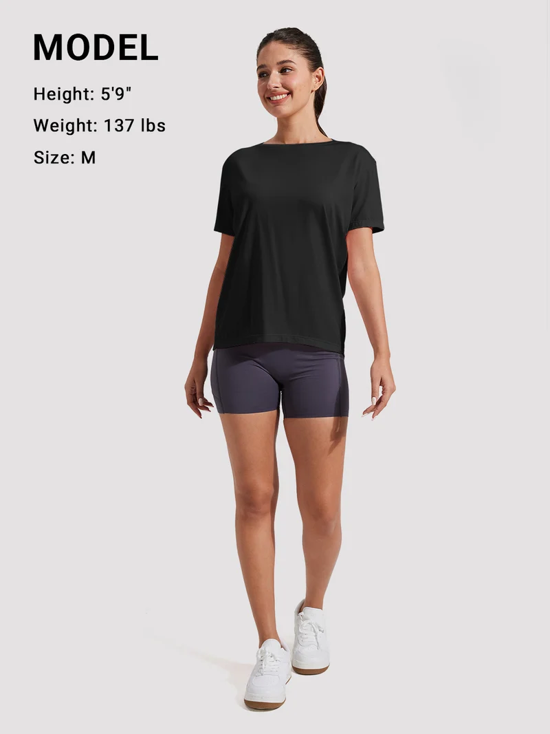 Women's Loose-Fit Boat Neck Tee