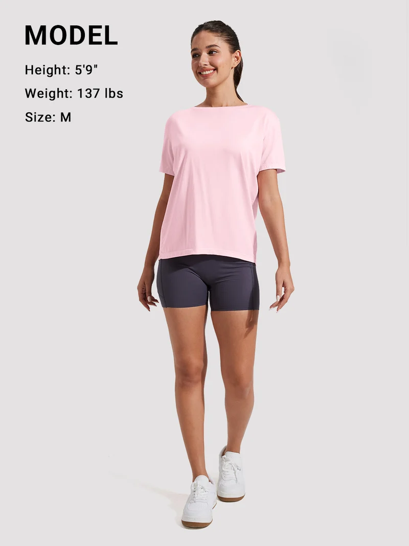 Women's Loose-Fit Boat Neck Tee