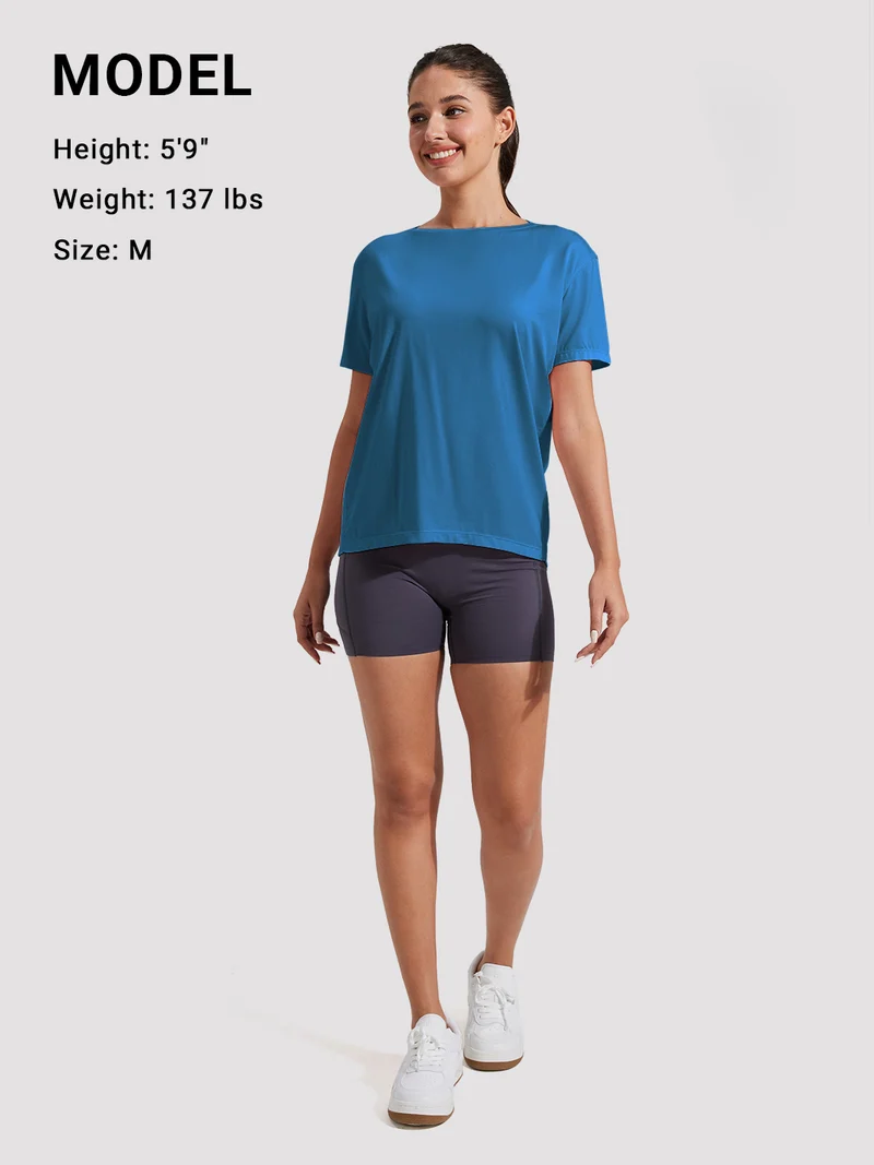 Women's Loose-Fit Boat Neck Tee