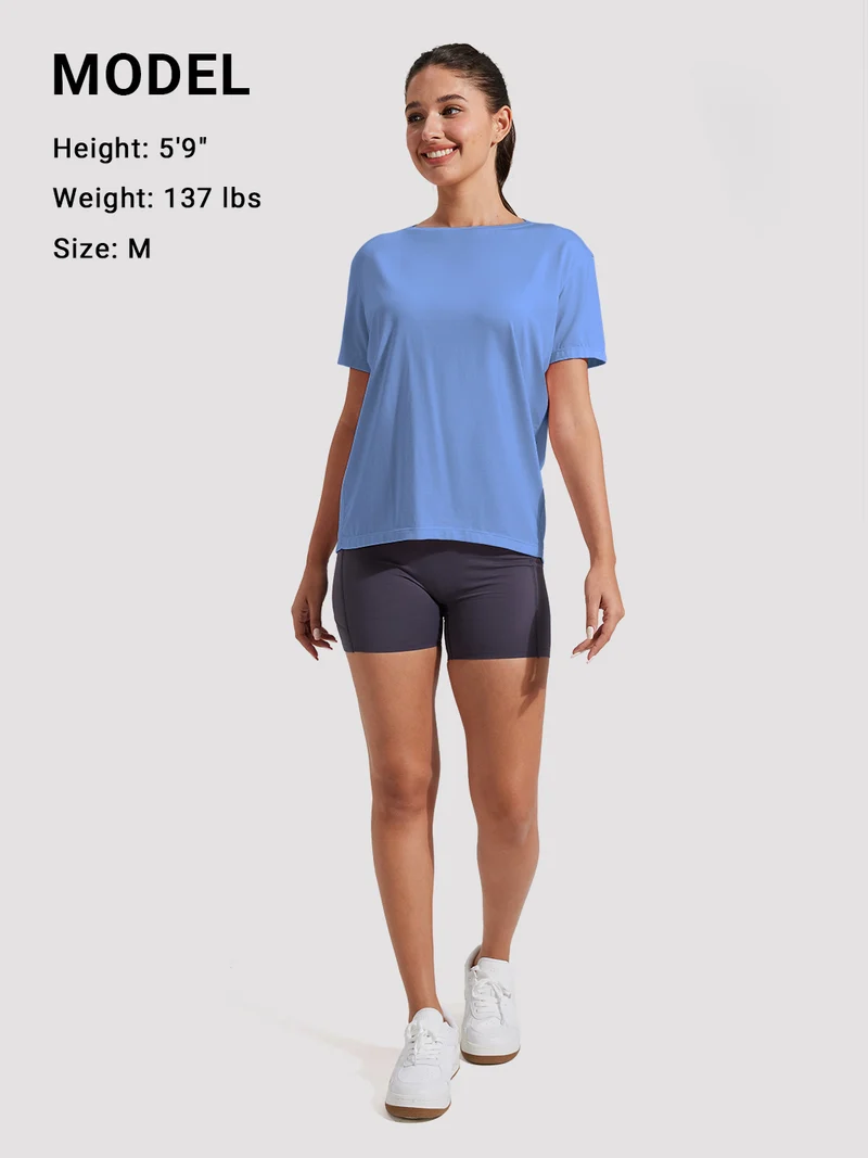 Women's Loose-Fit Boat Neck Tee