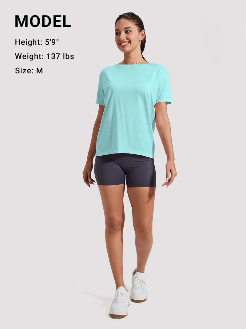 Women's Loose-Fit Boat Neck Tee