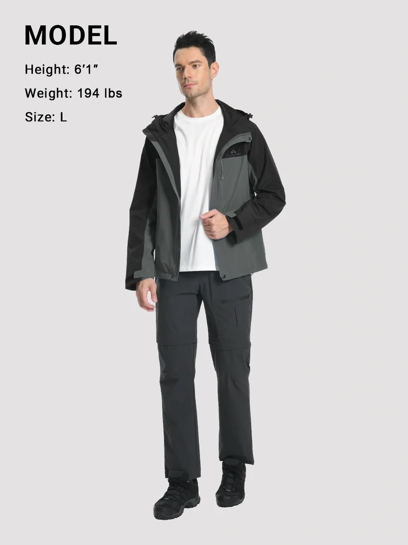 Men's 2L Waterproof Breathable Rain Jacket