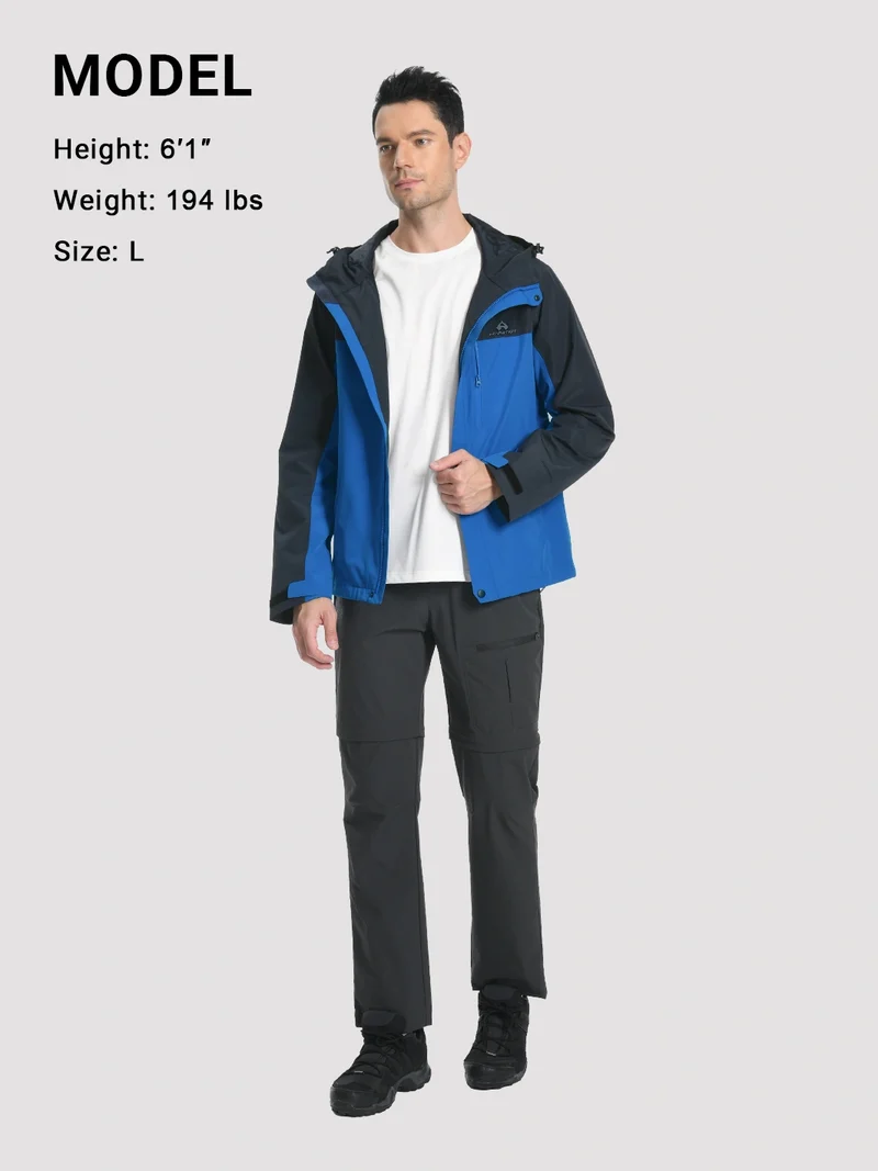 Men's 2L Waterproof Breathable Rain Jacket