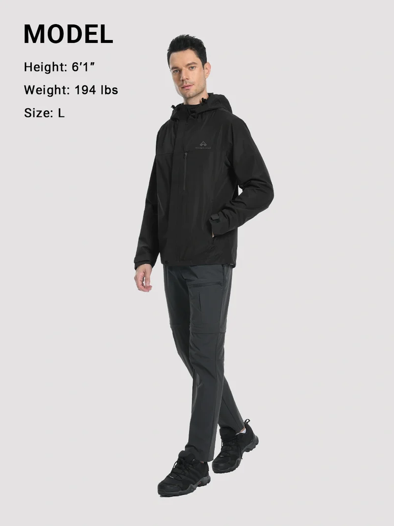 Men's 2L Waterproof Breathable Rain Jacket