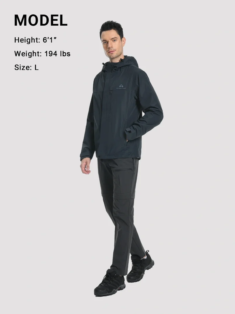 Men's 2L Waterproof Breathable Rain Jacket