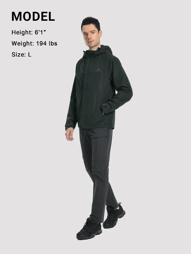 Men's 2L Waterproof Breathable Rain Jacket