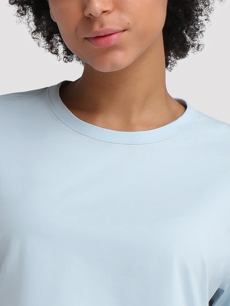 Women's Oversized Short Sleeve Crop Top