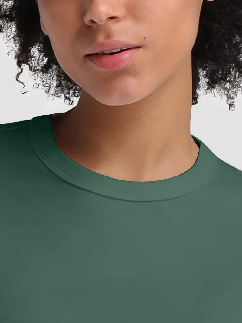 Women's Oversized Short Sleeve Crop Top