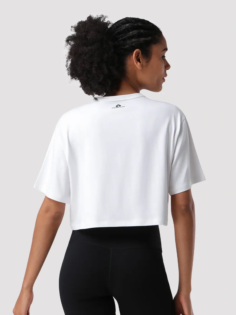 Women's Oversized Short Sleeve Crop Top