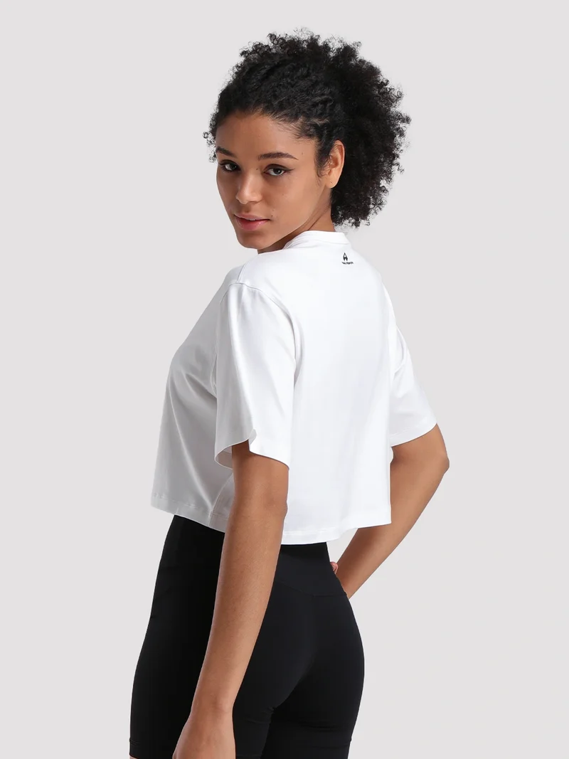 Women's Oversized Short Sleeve Crop Top