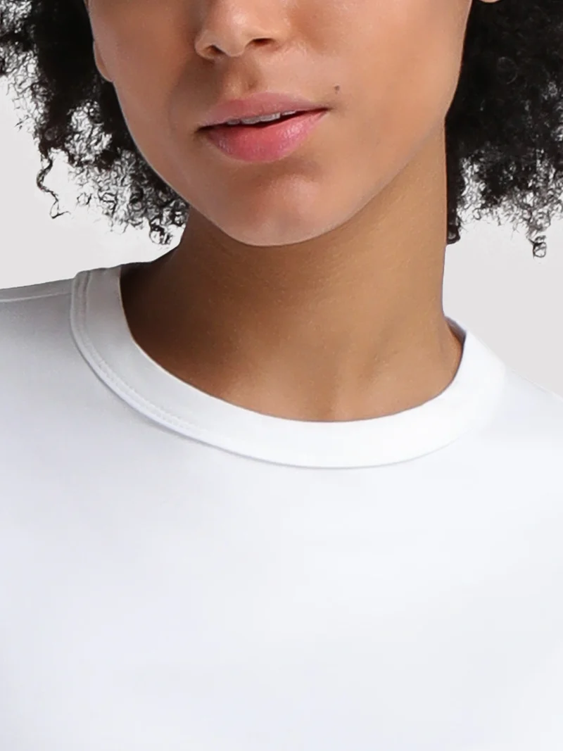 Women's Oversized Short Sleeve Crop Top