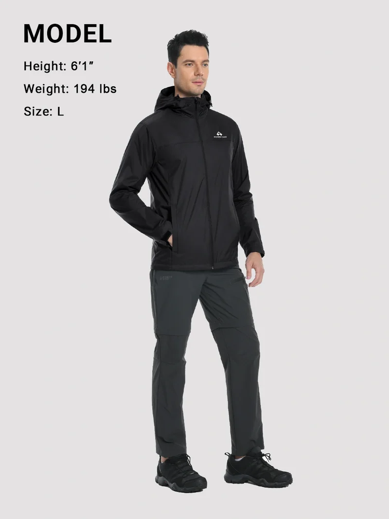 Men's Packable Lightweight Rain Jacket