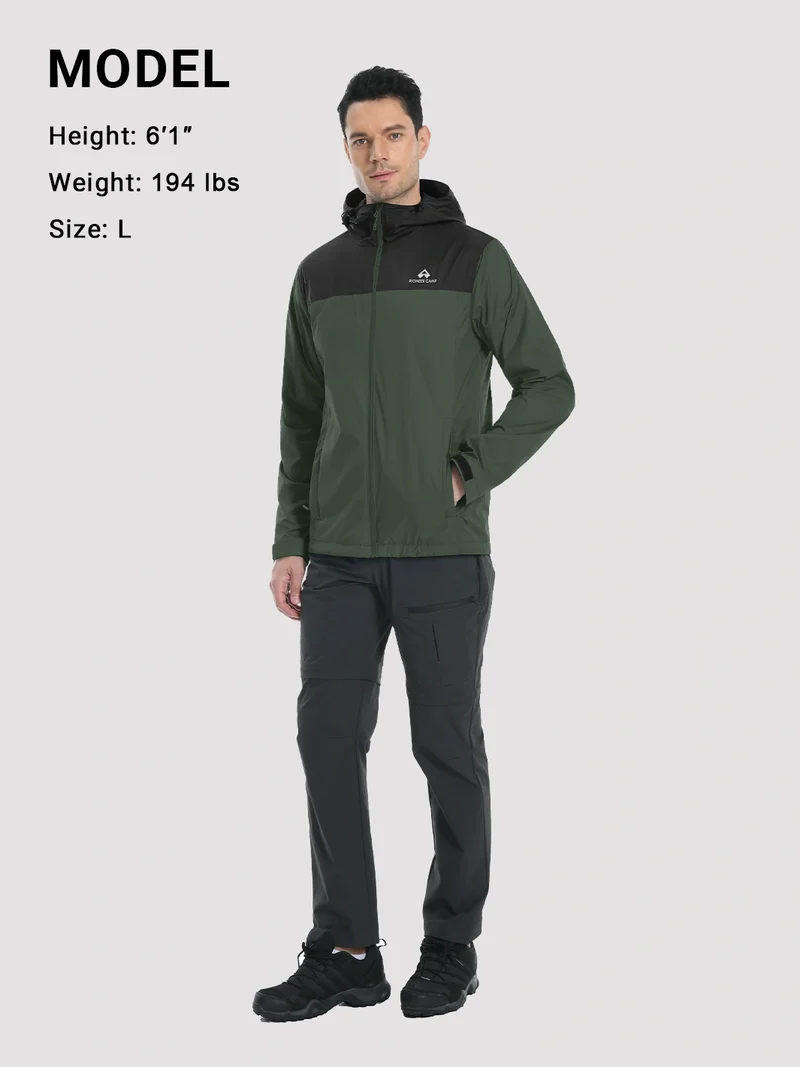 Men's Packable Lightweight Rain Jacket
