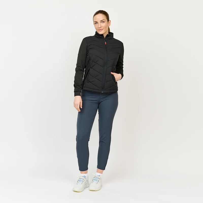 Damen-Hybridjacke, Schwarz