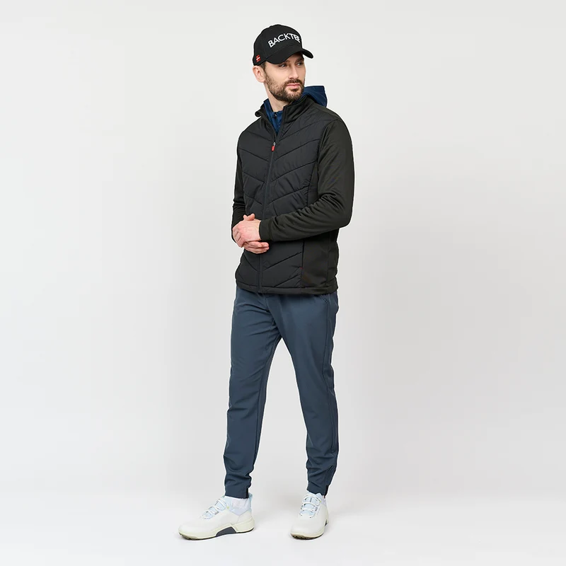 Herren-Hybridjacke, Schwarz
