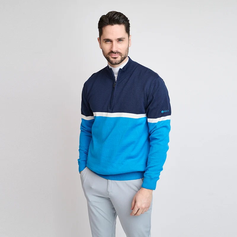 Nordic-Windbreaker-Pullover für Herren, Saphire