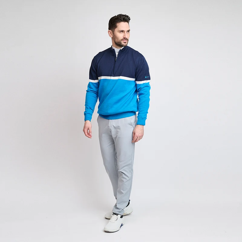 Nordic-Windbreaker-Pullover für Herren, Saphire