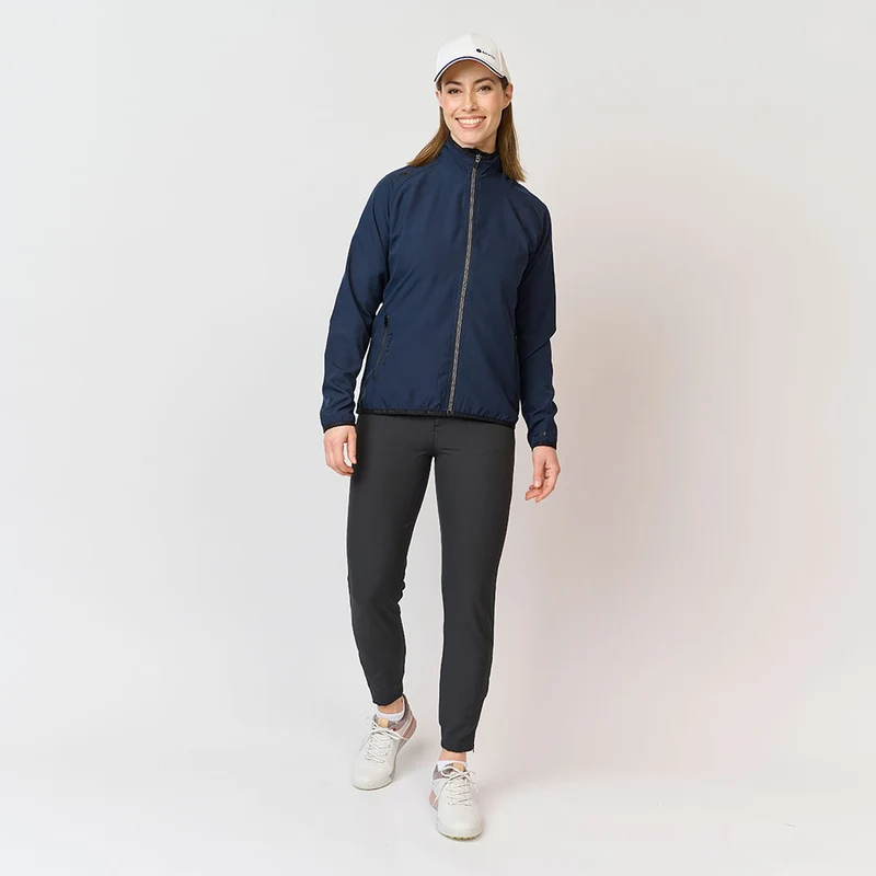 Damen 80 G. Faltbares Windshirt, Marineblau