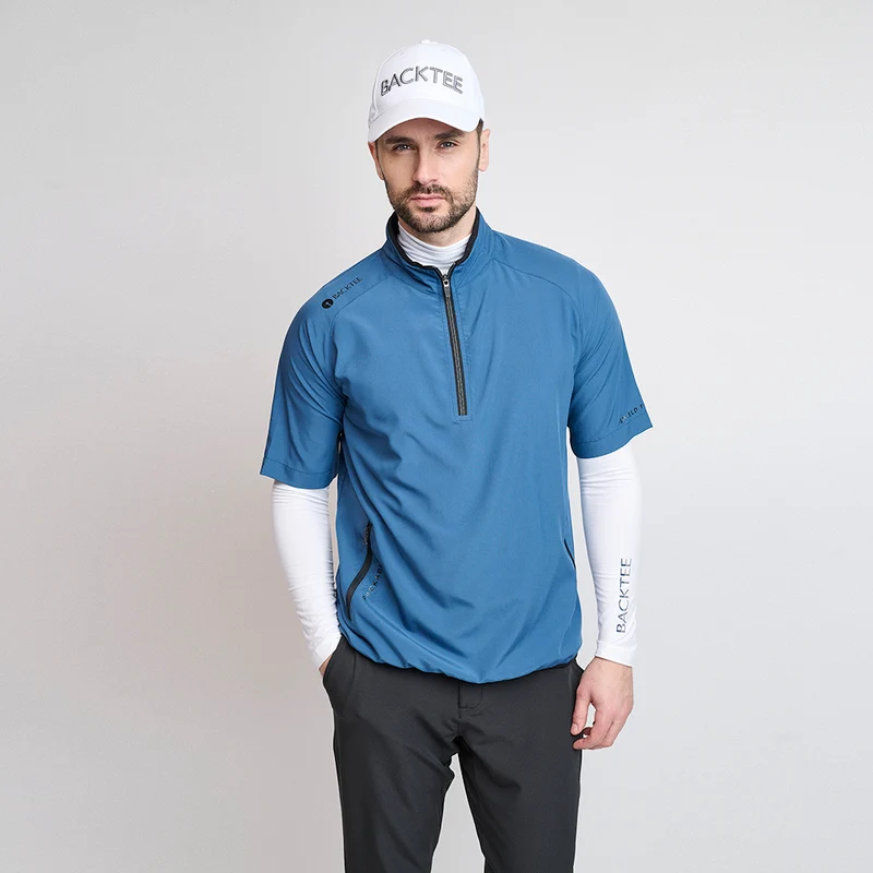 80G kurzärmliges, faltbares Windshirt für Herren, Ensign Blue