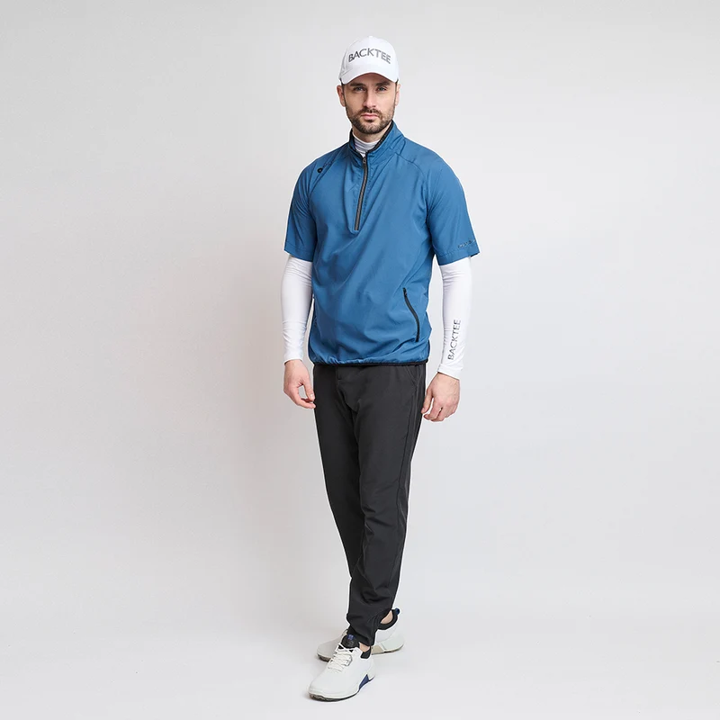 80G kurzärmliges, faltbares Windshirt für Herren, Ensign Blue