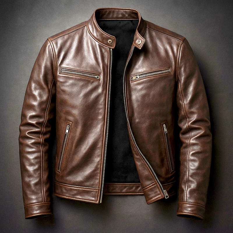 Paul | Herren Jacke mit Ledernähten im Blazer-Schnitt