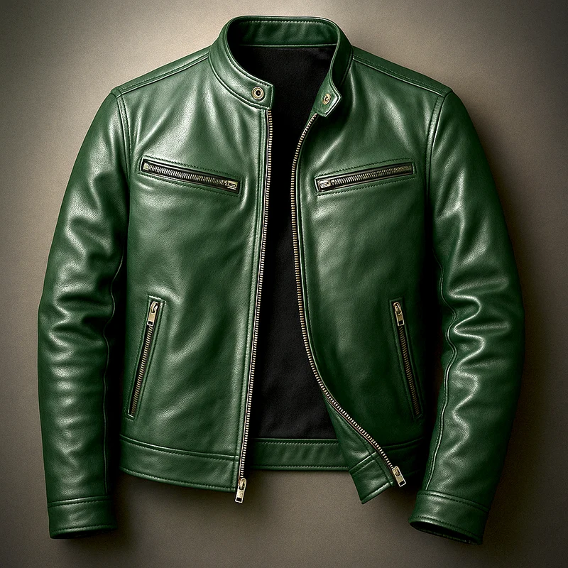 Paul | Herren Jacke mit Ledernähten im Blazer-Schnitt
