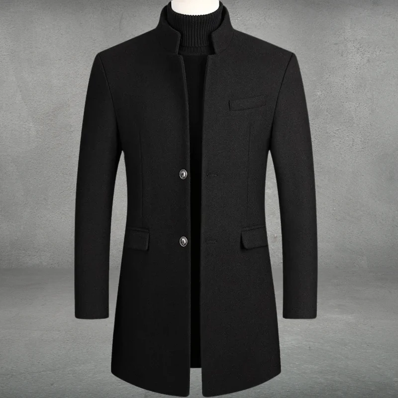 Niklas | Eleganter Herrenmantel aus Wollmischung für Herbst