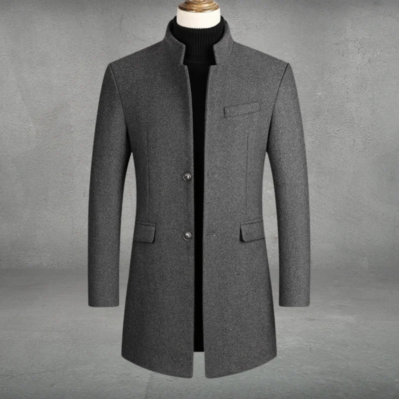 Niklas | Eleganter Herrenmantel aus Wollmischung für Herbst