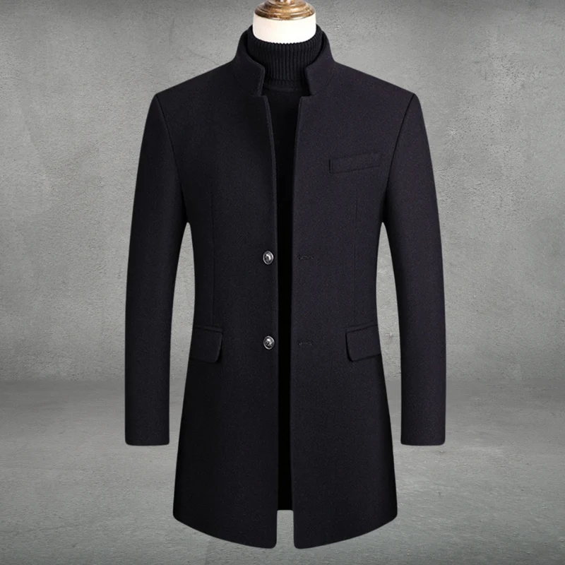 Niklas | Eleganter Herrenmantel aus Wollmischung für Herbst