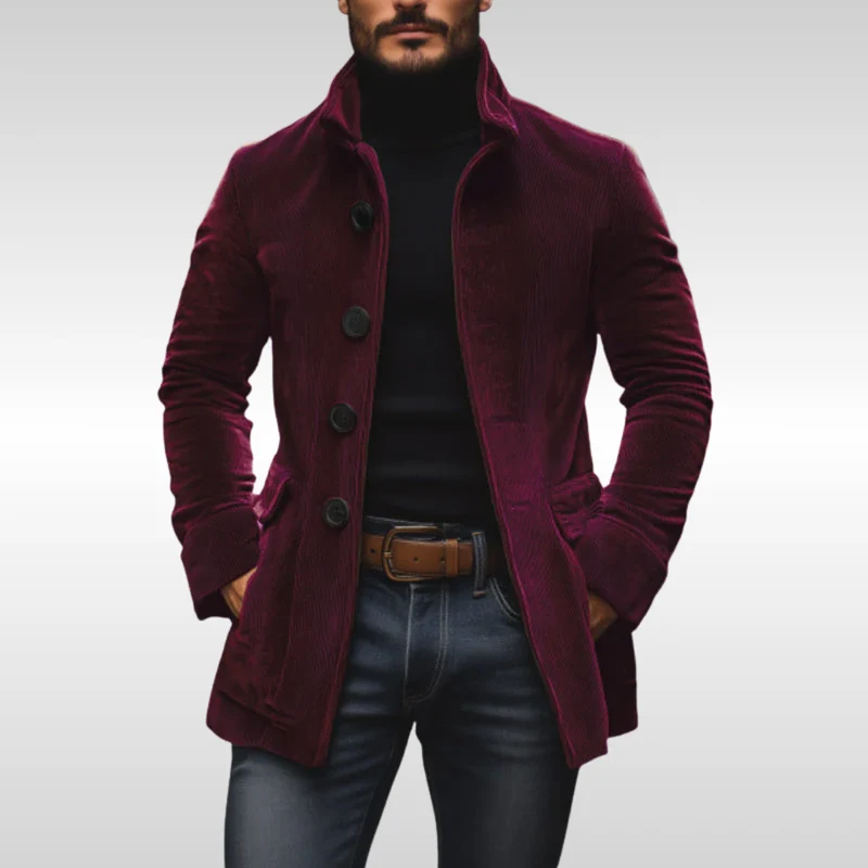 Oskar | Zeitlose Herren Cord-Jacke im schlanken Schnitt