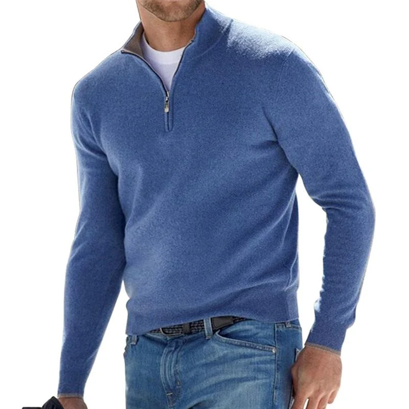 Ben | Warmer Herren-Pullover mit Reißverschluss